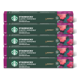 Café Verona 10 Cápsulas Nespresso Starbucks · Pack 5 tubos