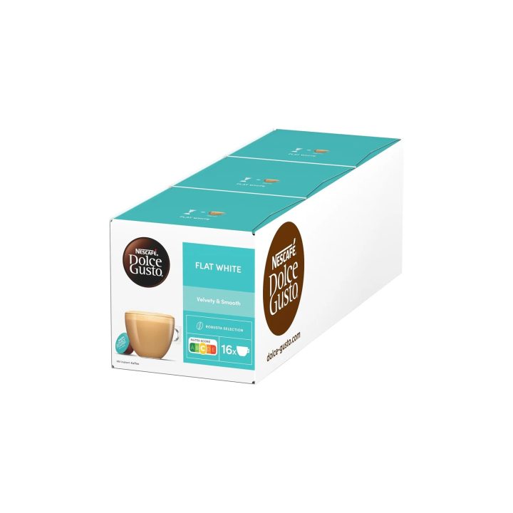 Flat White Dolce Gusto 48 Cápsulas | Pack 3 Cajas