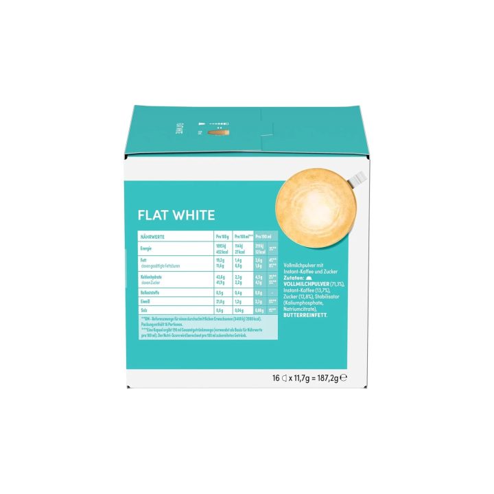 Flat White Dolce Gusto 48 Cápsulas | Pack 3 Cajas