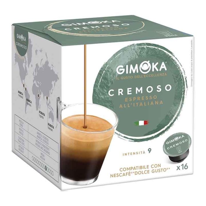 Espresso Cremoso Gimoka® , Dolce Gusto® compatible 16 cápsulas