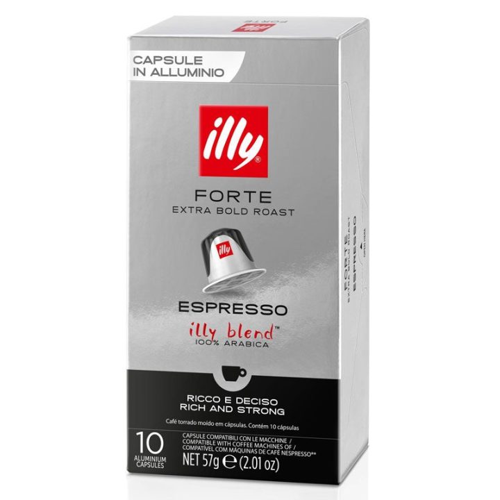 Forte espresso Illy® 10 cápsulas de café compatibles con Nespresso®