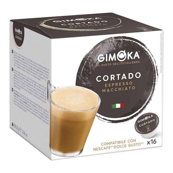 Cortado Gimoka® , Dolce Gusto® compatible 16 cápsulas