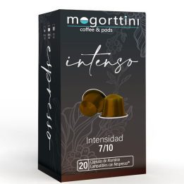 Intenso 20 cápsulas Mogorttini. Compatibles con Nespresso, en alumínio