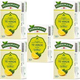 5 cajas de Hornimans Té Verde al Limón, 20 bolsitas. 8410091025059