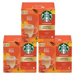 Pack 3 Cajas Starbucks Pumpkin Spice Latte Dolce Gusto - 36 Capsulas