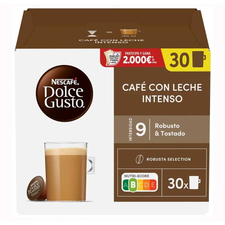 Cafe au Lait Intenso Magnum 30 capsulas Dolce Gusto