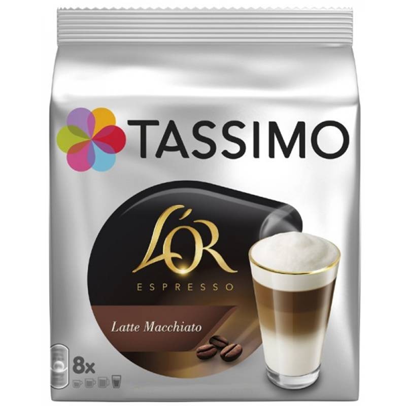 Latte Macchiato L'OR, 8 servicios Tassimo para un perfecto Cappuccino Latte Macchiato L'OR, 8 servicios Tassimo para un perfecto Cappuccino