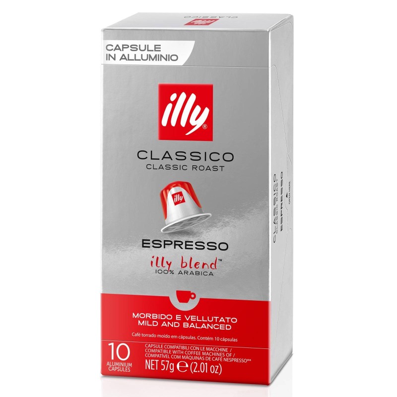 Clásico espresso Illy® 10 cápsulas de café compatibles nos Nespresso®