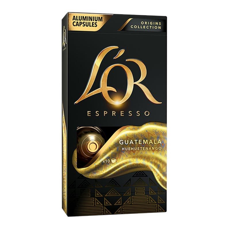Guatemala L'OR, 10 Cápsulas aluminio compatible NESPRESSO® Guatemala L'OR, 10 Cápsulas aluminio compatible NESPRESSO®
