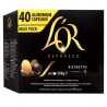 Ristretto L'OR, 40 Cápsulas Maxi Pack compatibles Nespresso®
