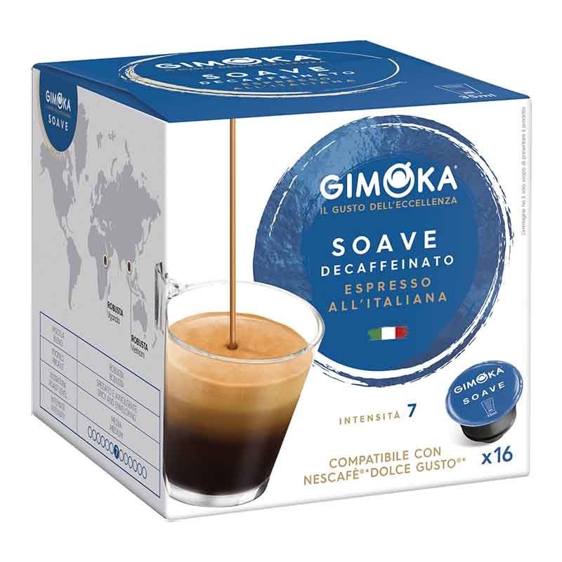 Descafeinado Espresso Soave  Gimoka® , Dolce Gusto® compatible  16 cápsulas