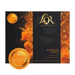 Espresso Subtil L'OR, 50 cápsulas para Nespresso Pro. Intensidad 7.