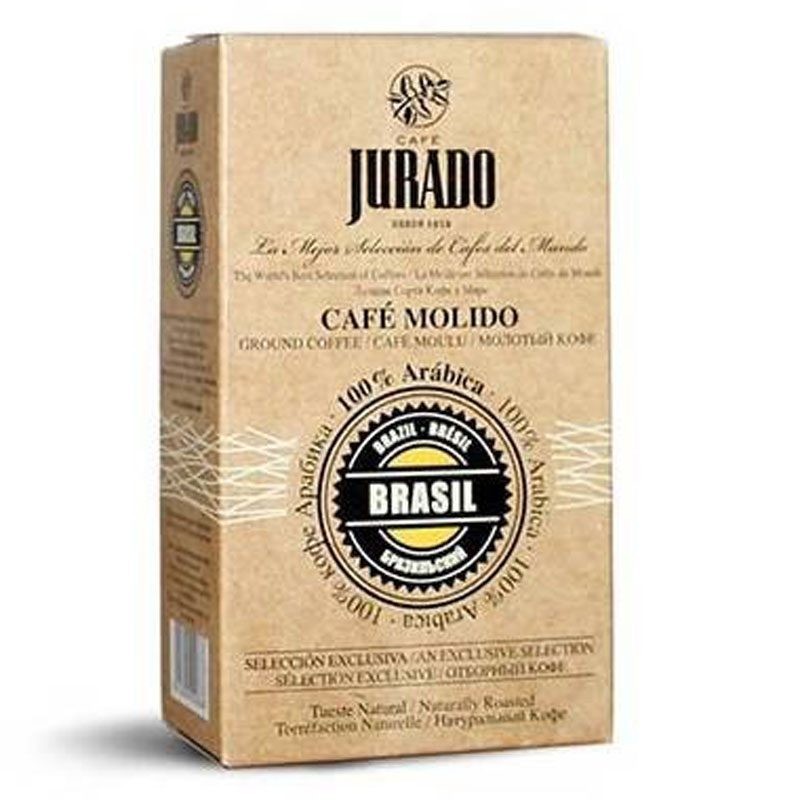 Brasil café molido, Cafes del mundo,  Cafés Jurado, 250 gr.
