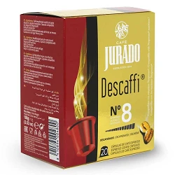 Descafeinado Café Jurado, 20 cápsulas plástico para Nespresso