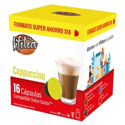 Cappuccino de Kfetea 16 cápsulas compatibles con Dolce Gusto