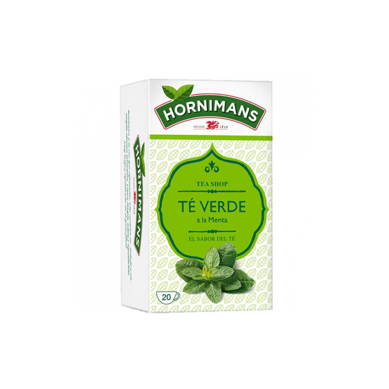 Té verde a la menta, Hornimans 20 infusiones. Té verde a la menta, Hornimans 20 infusiones.