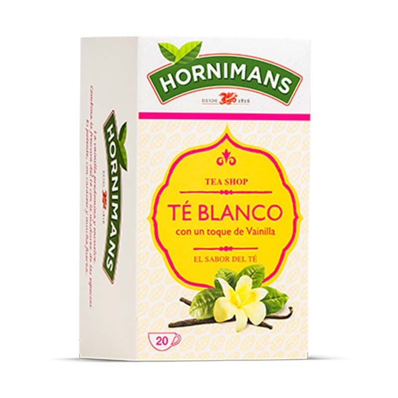 Hornimans Té Blanco con un Toque de Vainilla, 20 bolsitas. 8410091024977