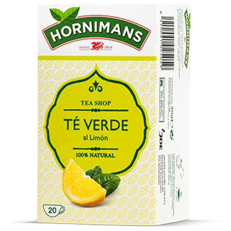 Hornimans Té Verde al Limón, 20 bolsitas. Hornimans Té Verde al Limón, 20 bolsitas.