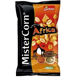bolsa Mister Corn sabores de África. Caja de 18 unidades 8413164007525
