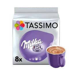 Pack 5 cajas de Chocolate Milka en cápsulas 8 Tdisc para el sistema de capsulas Tassimo 8711000500583