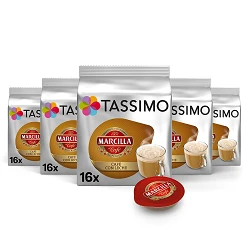 Pack 5 cajas de Café con leche Marcilla 16 servicios sistema Tassimo 8711000502518