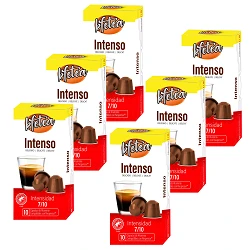 Intenso  compatibles Nespresso 60 capsulas rainforest alliance Kfetea