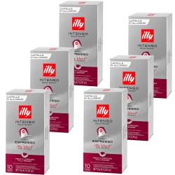 Intenso espresso Illy 60 cápsulas de café compatibles con Nespresso