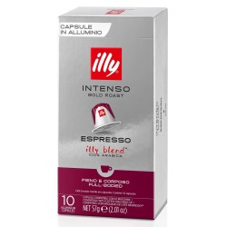 Intenso espresso Illy 60 cápsulas de café compatibles con Nespresso 2