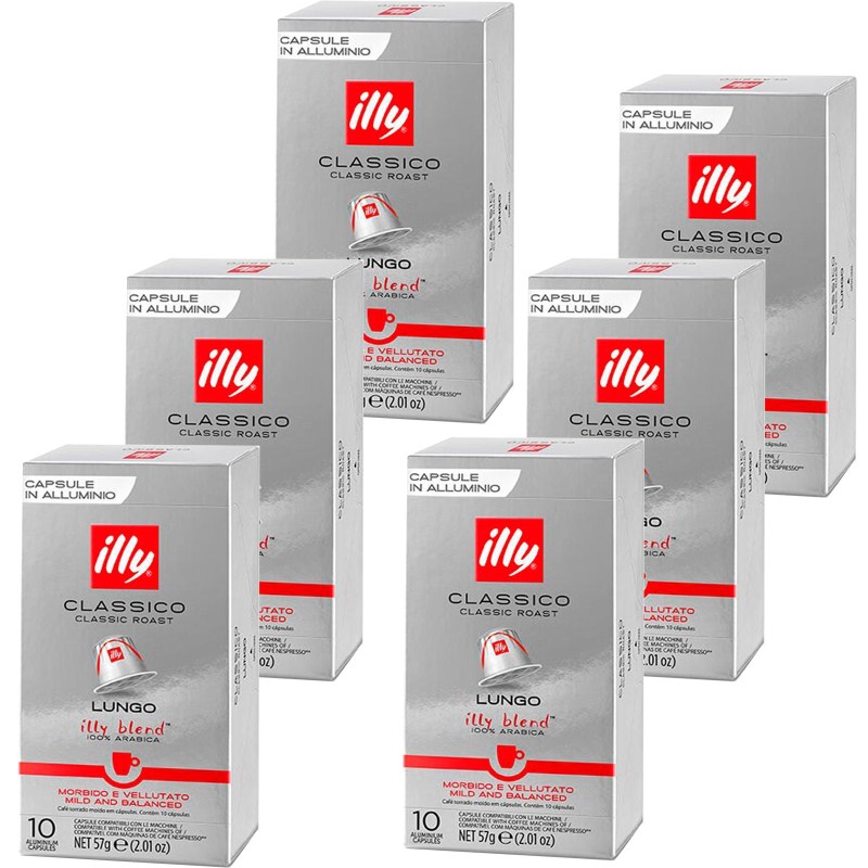 Clásico Illy 60 cápsulas de café compatibles con Nespresso