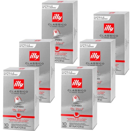 Clásico Illy 60 cápsulas de café compatibles con Nespresso