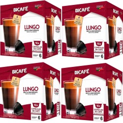 Lungo Bicafé 4 cajas de 16 cápsulas compatibles con Dolce Gusto