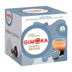 3 cajas de Espresso Deciso Gimoka, Dolce Gusto compatible  16 cápsulas 2