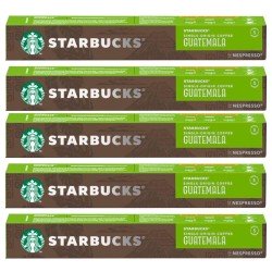 5 tubos de  Guatemala 10 Cápsulas Single Origin Coffee Nespresso Starbucks