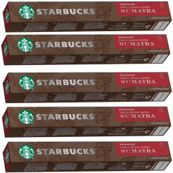5 tubos Single Origin Sumatra 10 Cápsulas Nespresso Starbucks