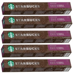5 TUBOS Café Verona 10 Cápsulas Nespresso Starbucks