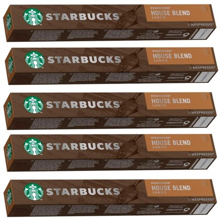 5 TUBOS House Blend de Nespresso Starbucks, 10 Cápsulas