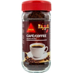 Delta Café Soluble 100g Tueste Natural con cafeína