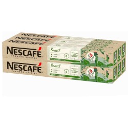 6 tubos Brazil  Nescafé, 10 cápsulas Nespresso aluminio intensidad 8 Lungo