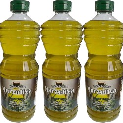 3 botellas de Aceite Marzoliva suave 1 Litro de Orujo de oliva