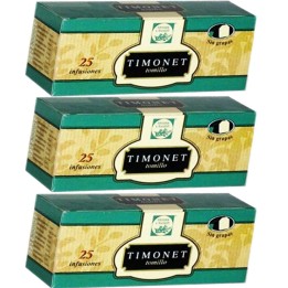 3 cajas de Timonet 25 infusiones de tomillo Herbes l'Alcoia 8426614010013