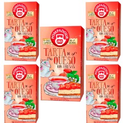 Infusión Tarta de Queso con Fresas Pompadour: Delicia en la Taza