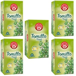 5 cajas de Tomillo (timonet) 20 infusiones Pompadour 8412900401153