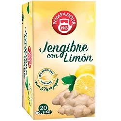Jengibre con Limón Pompadour 20 infusiones 8412900401184