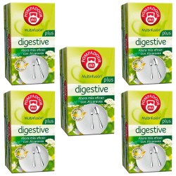 5 cajas de Digestive Plus, 20 infusiones  Pompadour 8412900400354