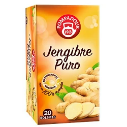 Jengibre Puro, 20 infusiones Pompadour