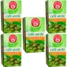 5 cajas de Infusión de café Verde Pompadour 20 bolsitas, contribuye al metabolismo normal 8412900708207
