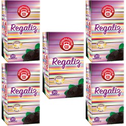 5 cajas de Regaliz Pompadour 20 infusiones 8412900401160