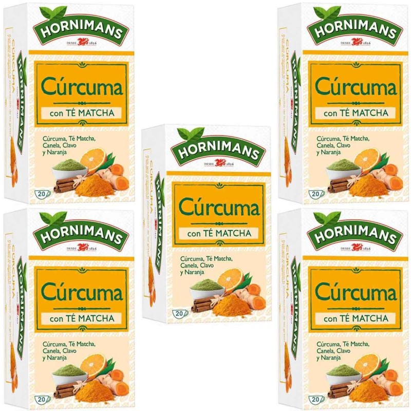 Infusión de Cúrcuma con Té Matcha,Canela, Clavo y Naranja