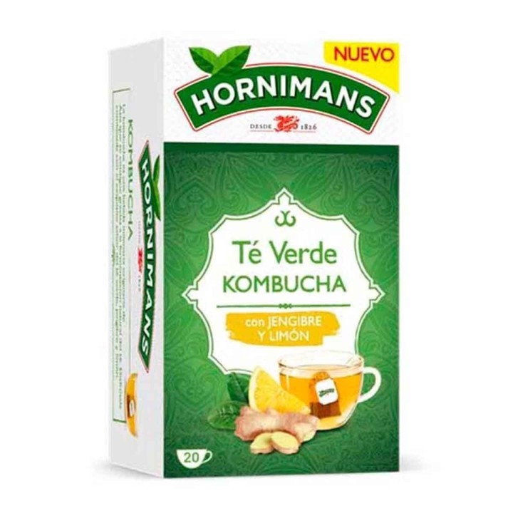 5 cajas de Té Verde Kombucha, Hornimans 20 bolsitas 8410091074309