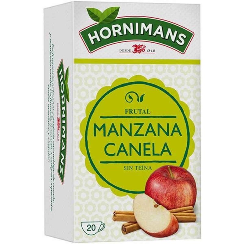 5 cajas de Infusión de manzana y canela, 20 bolsitas Hornimans 8410091103658